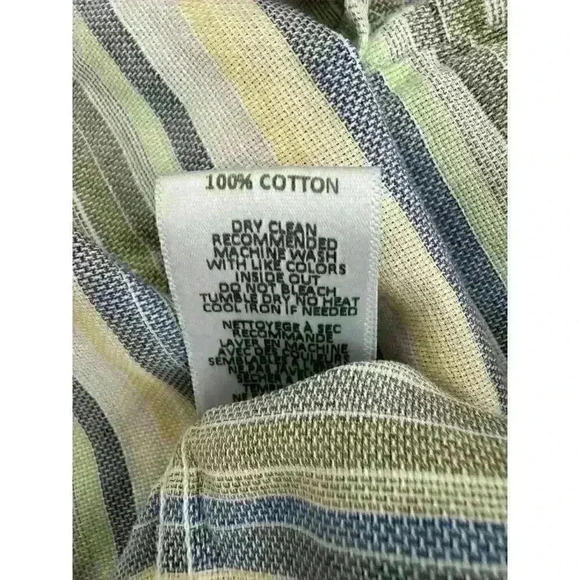 Lanai Men’s Short Sleeve Shirt Size XXL Made In Italy 100% Cotton Excellent Cond - Picture 6 of 8